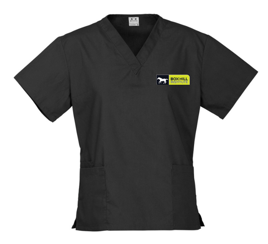 Box Hill Scrub Top - Black - LADIES - PRE ORDER