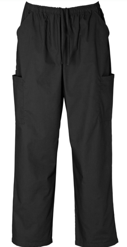Box Hill Scrub Pants - Black - UNISEX - PRE ORDER
